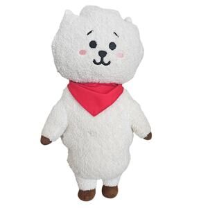 Official BTS BT21 RJ Standing Doll Plush White